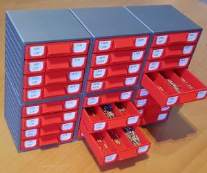 Resistor Box Stackable Customizable 3D Models