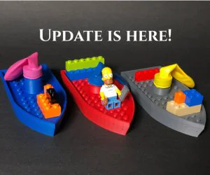 Balloon Boat V3 Compatible With Mini Figures 3D Models