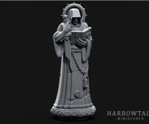 Gothic Hooded Statue 3D Models