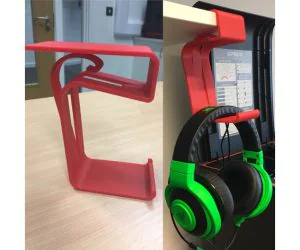 Headphone Stand For A Desk Or Shelf 3D Models