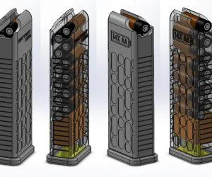 Batterymag 14X Aa Dispenser 3D Models