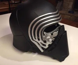 Kylo Ren Mask In 8 Parts 3D Models