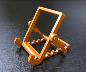 Foldable Tablet Phone Stand No Screws 3D Models