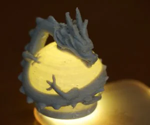 Dragon On The Crystal Ball 3D Models