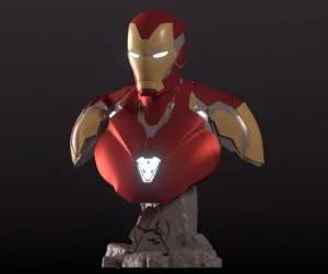 Iron Man Mark 85 Bust Wearable Helmet Avengers Endgame 3D Models