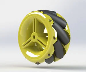 44Mm Mecanum Wheel Small Solid And Low Cost 3D Models