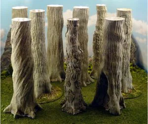 Vegetation B Giant Tree Trunks 3D Models