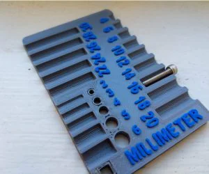 Screw And Bolt Sorter Credit Card Sized Measurement Tool Iso 3D Models