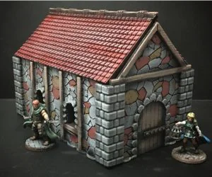 Medieval Cottage 28Mmheroic Scale And 15Mm Scale 3D Models