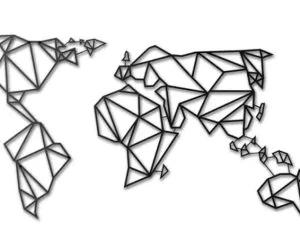 World Map Decor 3D Models
