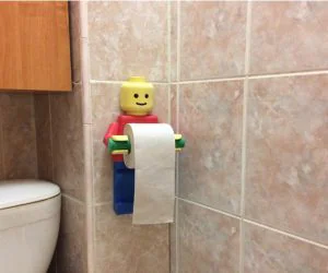 Legoman. Holder Toilet Paper New .Step 3D Models