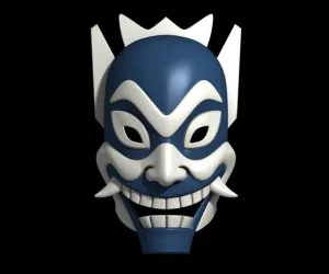 Blue Spirit Mask Avatar The Last Airbender 3D Models