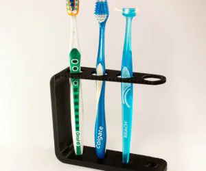 Quad Toothbrush Holder 3D Models