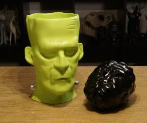 Frankensteins Monster With Removable Brain 3D Models