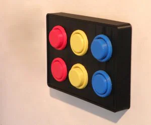 Arcade Button Light Switch 3D Models