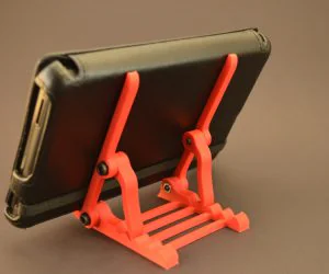 Robust Adjustable Tilt Tablet Stand 3D Models