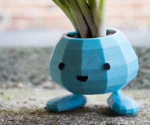 Oddish Planter With Snap Together Legs 3D Models
