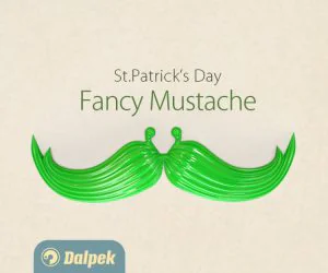 Fancy Mustache For St. Patricks Day 3D Models