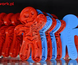 Cutter Cookies Skeleton Halloween 3D Models