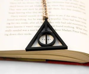 Deathly Hallows Rotating Pendant 3D Models