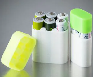 Customizable Battery Case 3D Models