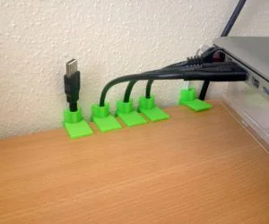Customizable Cable Holder 3D Models