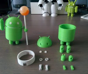 Posable Android Robot 3D Models