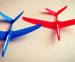 Sabre Next Generation Hand Rubber Band Launched Glider 3D Models