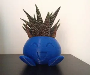Oddrain Oddish High Poly Planter Printable Without Supports 3D Models