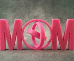 Mom Gimbal Print In Place 3D Models