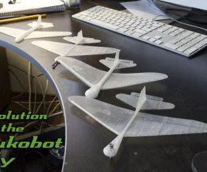 Bukobot Fly 1 Piece Printable Glider That Flies 3D Models