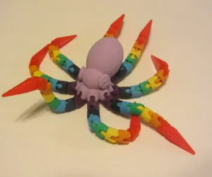 Balljoint Articulated Octopus 3D Models