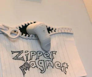 Zipper Magnet 3D Models