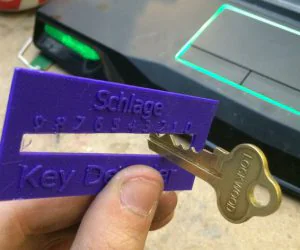 Key Decoder For Duplicating House Keys 3D Models