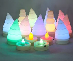 Parametric Led Tea Light 3D Models