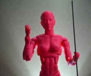 Female Action Figure 38 Points Of Articulation 3D Models