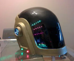 Daft Punk Guy Manuel 3D Printable Wearable Helmet 3D Models