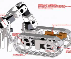 Autonomouswebservedtanktrackrobot 3D Models