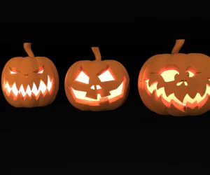 Halloween Pumpkins 3D Models