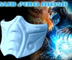 Sub Zero Mask Full Size. Mortal Kombat 3D Models