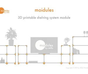 Moidules Create Your Own Custom Made Shelving System At Home 3D Models