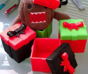 Christmas Gift Box 3D Models