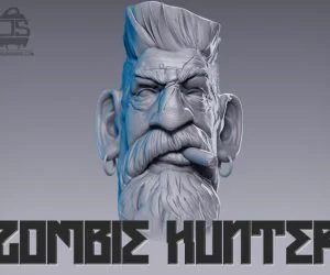 Zombie Hunter Head 3D Models