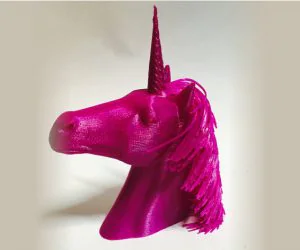 Hairy Unicorn Plus Dual Extrusion Version 3D Models