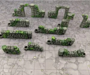 Dungeonsticks Starlink Ruined Stone 3D Models