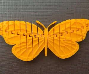 Articulated Monarch Butterfly 3D Models