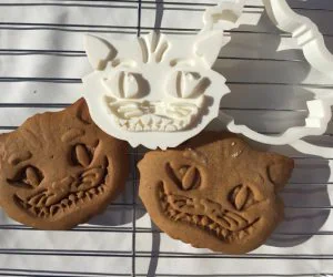 Cheshire Cat Cookie Cutter 3D Models