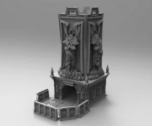 Warhammer Fortress Of Sacrifice Dice Tower 3D Models