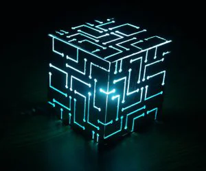 Alien Cube With Lights 3D Models