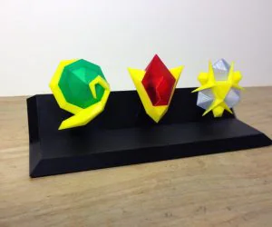 Zelda Ocarina Of Time Spiritual Stones 3D Models